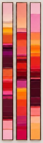 Sunset triptych · Digital visualization